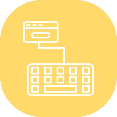 Bilgisayar. Web simgesi basit tasarım