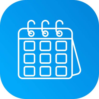 Takvim Simgesi Soyut Arka Gruplamada İzole Edildi