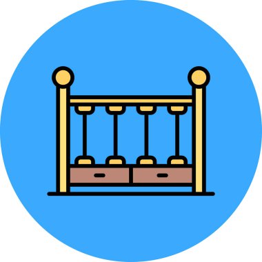 Çit. Web simgesi basit illüstrasyon