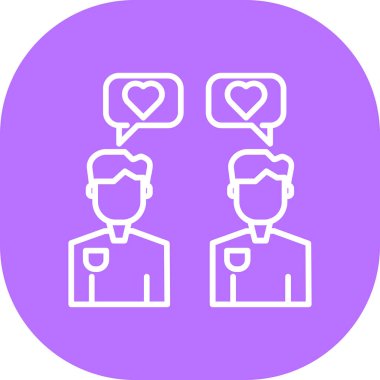 Müşteri geldi. Web simgesi basit illüstrasyon