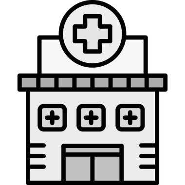 Hastane binası. Basit tasarım