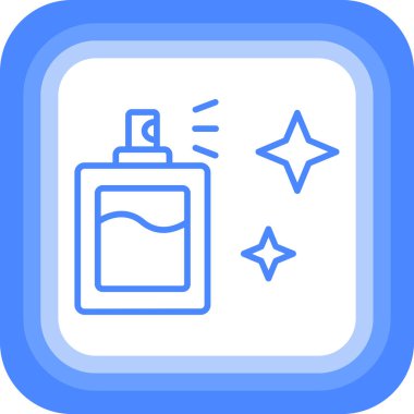 Bir parfüm şişesinin vektör çizimi