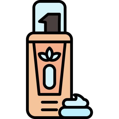 Krema. Web simgesi basit illüstrasyon