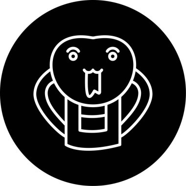 Çizgi film simgesinin vektör çizimi