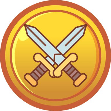 Rozet amblemi vektör illüstrasyon tasarımı resmi