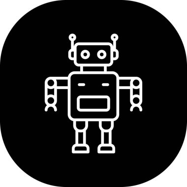 robot ikon vektör illüstrasyonu