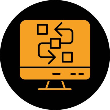 Bilgisayar simgesi. pc 'nin özet çizimi