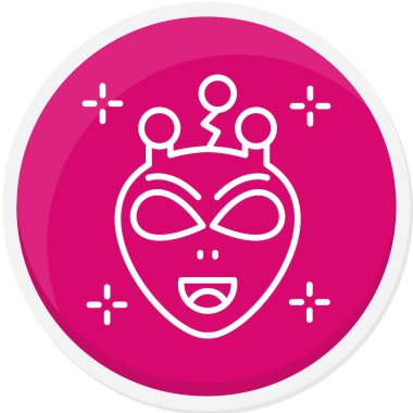 Moda biçimi izole edilmiş arkaplanda maske simgesi