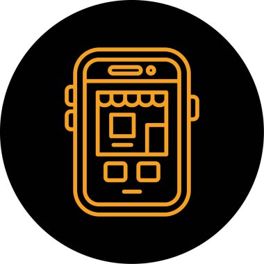 Moda tarzında izole edilmiş telefon simgesi