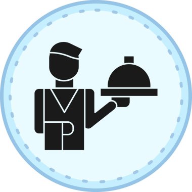 Şef. vektör simgesi basit resimleme