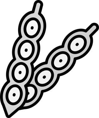 Sosis simgesi, vektör çizimi