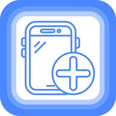 akıllı telefon simgesi vektör illüstrasyonu