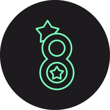 Modern simgenin vektör illüstrasyon tasarımı