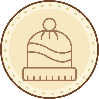 Kurdeleli bir şapkanın vektör çizimi