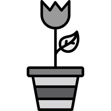 Bahçe ikonu vektör illüstrasyonu