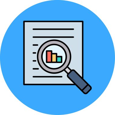 İş grafiği renk ana hatları vektörü