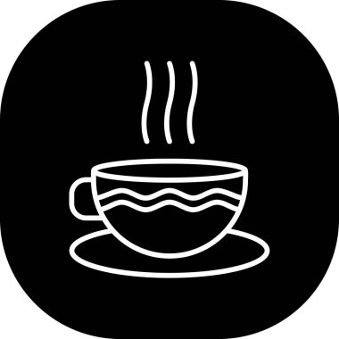 kahve fincanı ikonu vektör illüstrasyonu