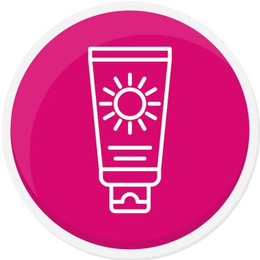 Pembe üzerine izole edilmiş vektör modern simge. eps