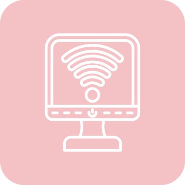 Wi-Fi simgesinin vektör illüstrasyonu