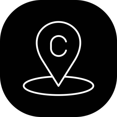 konum pin simgesi vektörü