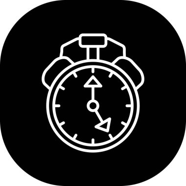 Saat simgesi vektör illüstrasyonu