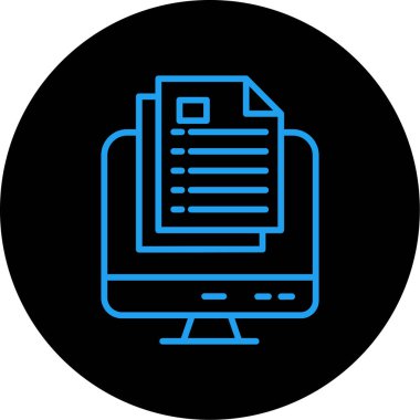 Vektör belgesi Simge illüstrasyonu