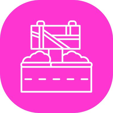 Modern yapı simgesinin vektör illüstrasyonu