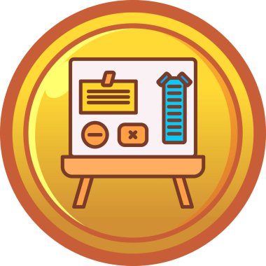 Modern bir simgenin vektör illüstrasyonu