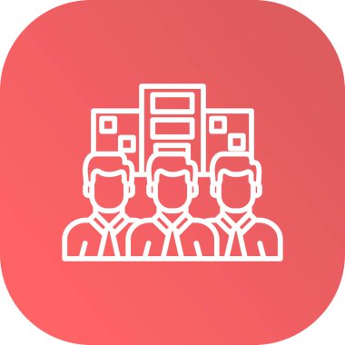 Grup insanlar simgesi, vektör çizim