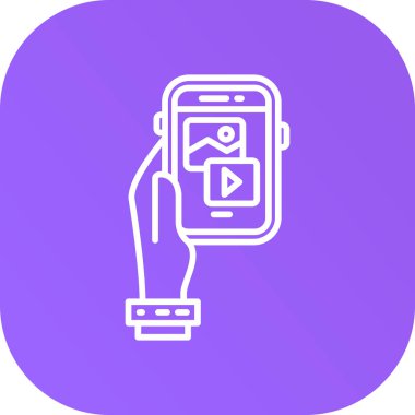 akıllı telefon simgesi vektör çizimi