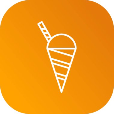 dondurma simgesi, vektör illüstrasyonu