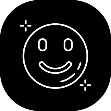 Mutlu emoji simgesi, vektör illüstrasyon tasarımı