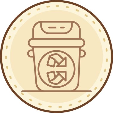 sikke vektör illüstrasyonu modern basit çizgi tasarımı