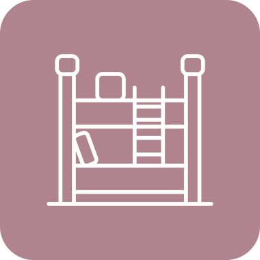 Mobilya simgesinin vektör illüstrasyonu