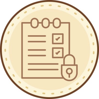 Bir belgenin web sayfasının vektör illüstrasyonu