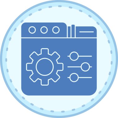 seo modern simgesinin vektör illüstrasyonu