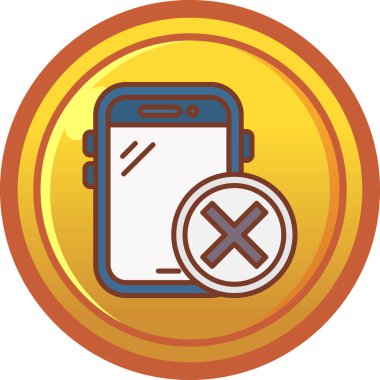 akıllı telefon simgesi vektör illüstrasyonu