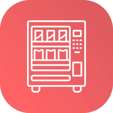 Buzdolabı simgesinin vektör illüstrasyonu