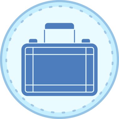 Çanta. Web simgesi basit tasarım