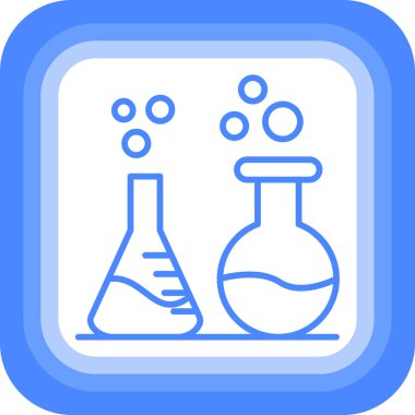 Laboratuvar. Web simgesi basit illüstrasyon