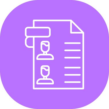 Belge. Web simgesi basit illüstrasyon