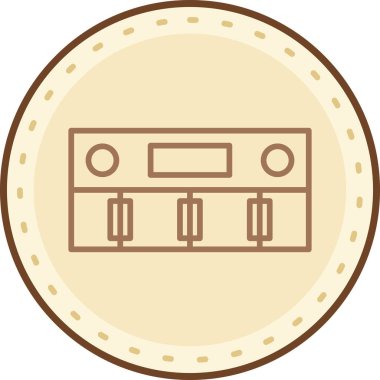 Ses. Web simgesi basit illüstrasyon