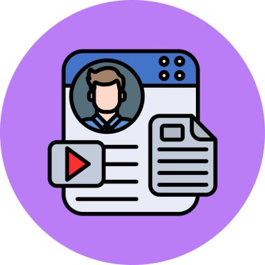 Modern simgenin vektör illüstrasyonu