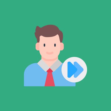 vektör çizim tasarım işadamı simgesinin