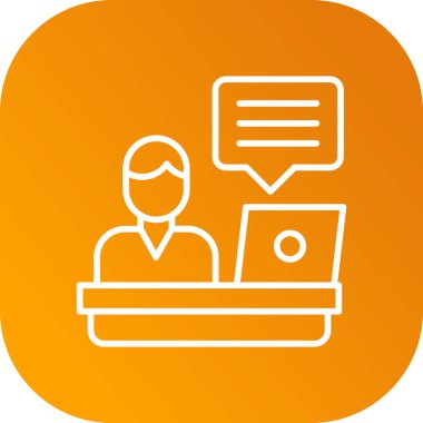 Bilgisayarlı iş adamı