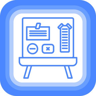 Pano. Web simgesi basit illüstrasyon