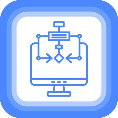 Modern simgenin vektör illüstrasyonu