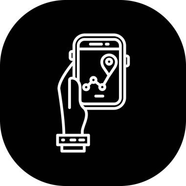 akıllı saat simge vektör illüstrasyonu