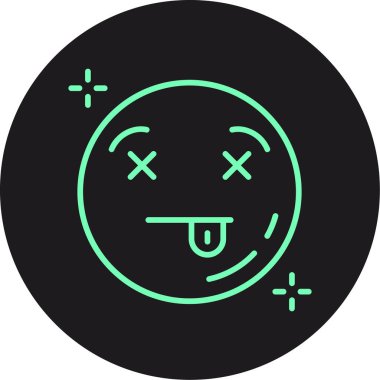 vektör gülen ağ simgesi