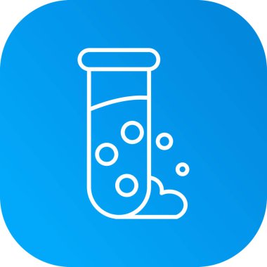 Vektör test tüpü simgesi